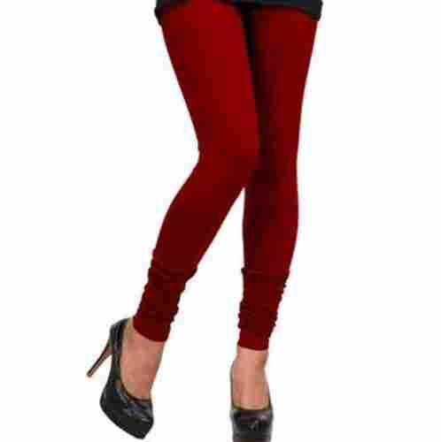 36 Inches Long Plain Casual Wear Cotton Lycra Legging For Ladies 