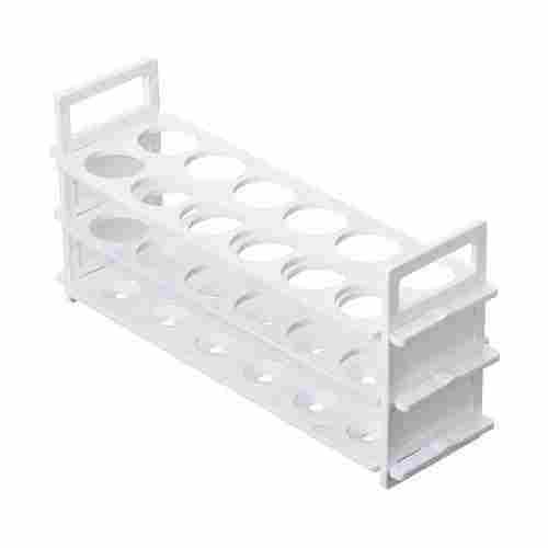 10x5x8 Inches Rectangular Polypropylene Test Tube Rack With 12 Tubes Hold