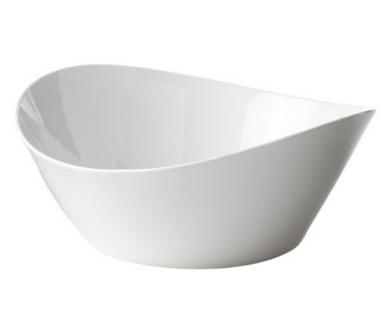 White 150 Gram 8 Inch Size Modern Ceramic Acrylic Bowl 
