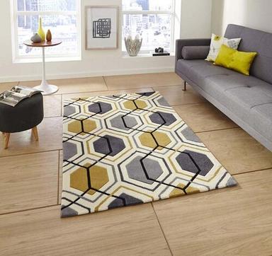 Attractive Handmade Anti Slip Rectangle Shape Woolen Carpet