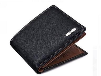 Lightweight Waterproof 3 Slot Bi Fold Pu Leather Wallet For Mens