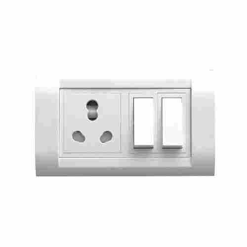 240 Voltage 9 Ampere Square Polycarbonate Electrical Modular Switches