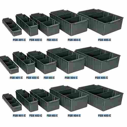 Black Electrostatic Discharge (ESD) Conductive Polypropylene Storage Bins