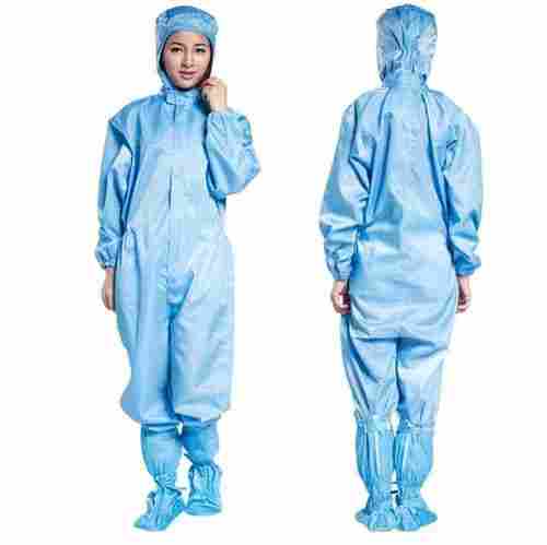ESD Safe Antistatic Full Body Nylon And Polyester Coveralls (Blue)