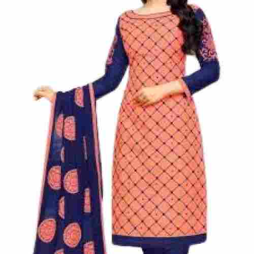 Ladies Embroidered Full Sleeve Breathable Casual Wear Cotton Salwar Suit