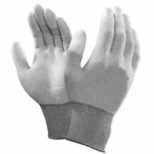 White Anti-Static Electrostatic Discharge (ESD) PU Coated Hand Gloves