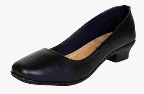 150 Gram Durable Leather Comfortable Mid Heels Ladies Formal Shoes