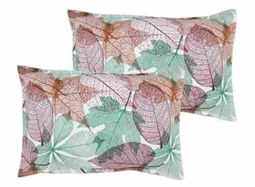 Washable and Easy to Clean Leaves Printed Soft Cotton Pillow Cover Set