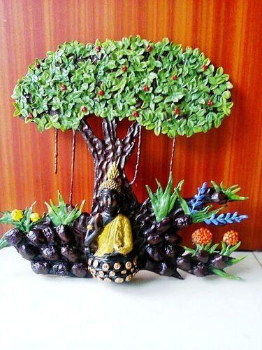 Wooden Designer Buddha Tree Handicrafts For Interior Decoration