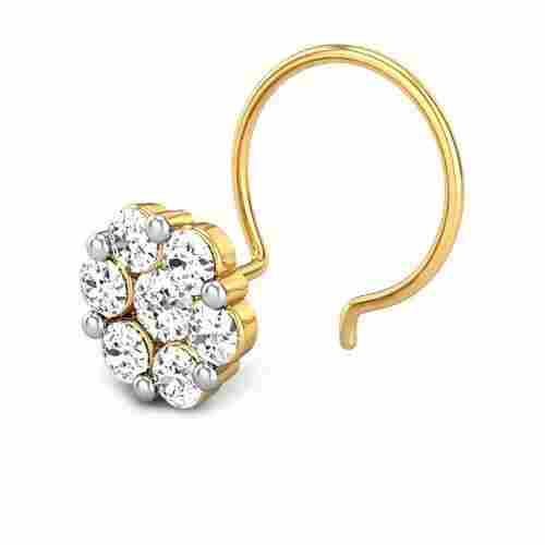 Gold Plated Diamond Designer Artificial Nose Pins For Women