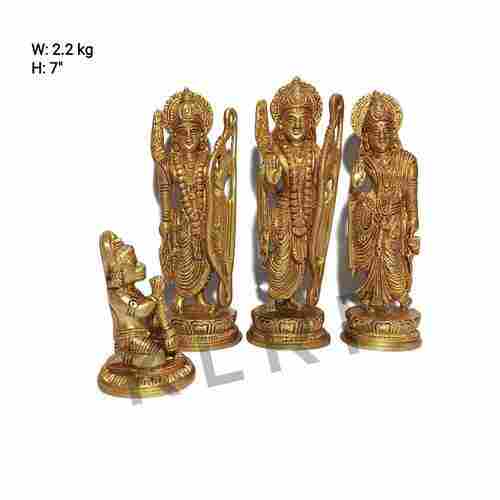 Rust Proof Brass Ram Statue For Worship, Size 7 Inch