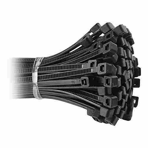450 Mm Black Flexible Nylon Cable Tie, Available In Different Colors
