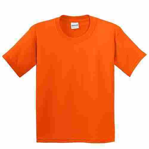 Plain Trendy Comfortable Half Sleeves O Neck Cotton T Shirt For Men