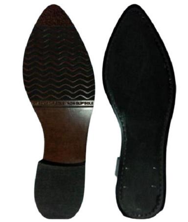 Brown 6.5 Mm Thick Non Slip Waterproof Solid Rubber Shoe Sole