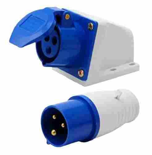 5.20x3.03x2.72 Inch 220 Volt Industrial Electrical Plain Plastic Plug Socket