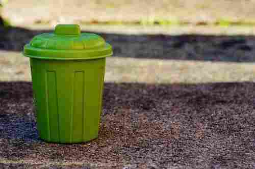 Durable Green Plastic Dustbin