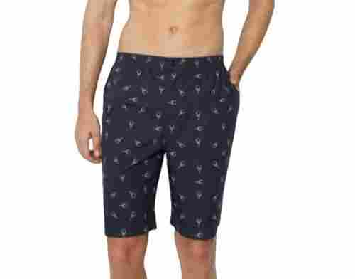 Daily Wear And Washable Printed Elastic Cotton Short For Men