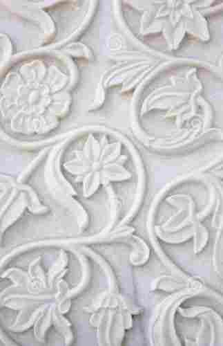 60 X 75 X 35 Cm Polished Flower Theme Indian Regional Stone Carving Craft