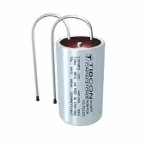 440 Voltage 50 Hz Aluminum Cylindrical Oil Filled Fan Capacitor