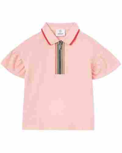 Kids Polo Neck Plain Short Sleeve Fashion Pure Cotton T-Shirts