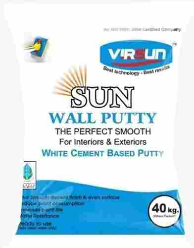 40 Kilogram Smooth Texture Water Resistance Polymer Based Wall Putty 