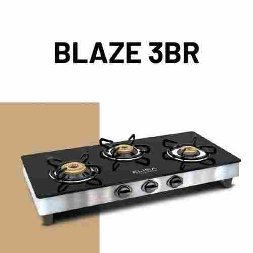 3 Burner Stainless Steel Blaze 3B Gas Stove With 2 Year Warranty