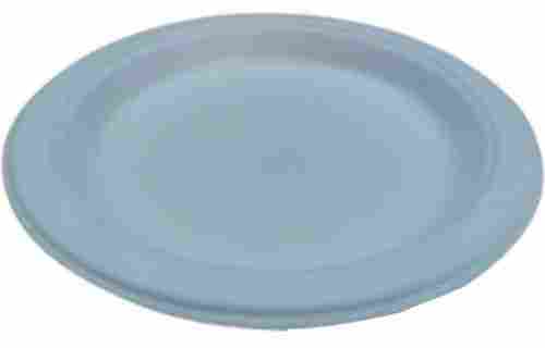 6 Inch Round White Bagasse Disposable Plate, Oil & Water Resistant