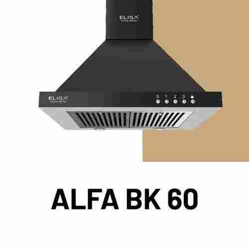 Alfa BK 60 Chimney For Modular Kitchen With 3 Speed Level, 58dB Noise