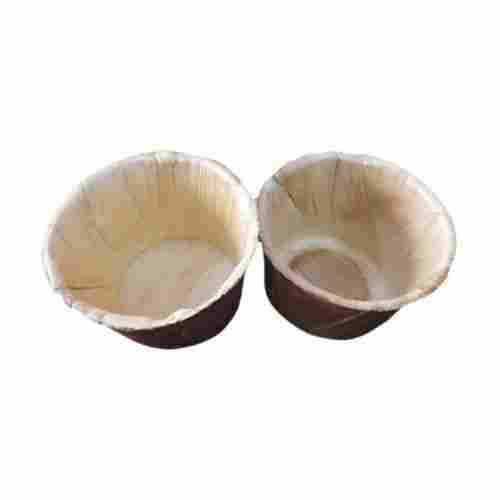 Disposable Round Shape Eco-Friendly Areca Leaf Cup For Party And Event