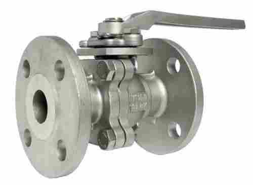 6 Kilograms Rust-Free Flanged Connection Polished Stainless Steel Ball Valve