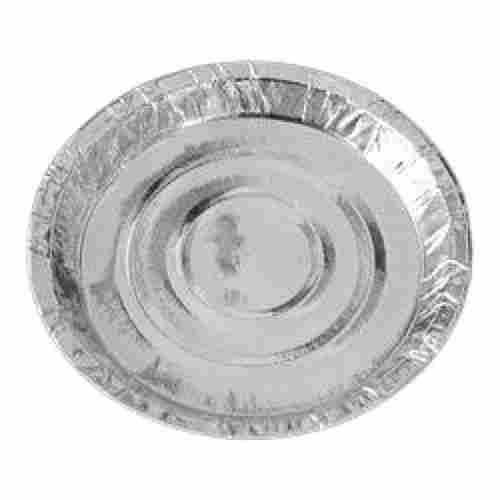 Plain 6 Inch Round Shape Stakcble Lightweight Silver Foil Paper Plates