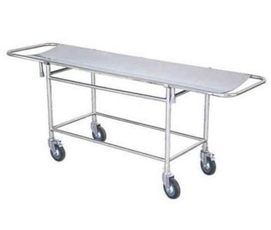 2.3 X 6 Feet Polished Stainless Steel Fully Comfortable Stretcher For Hospitals