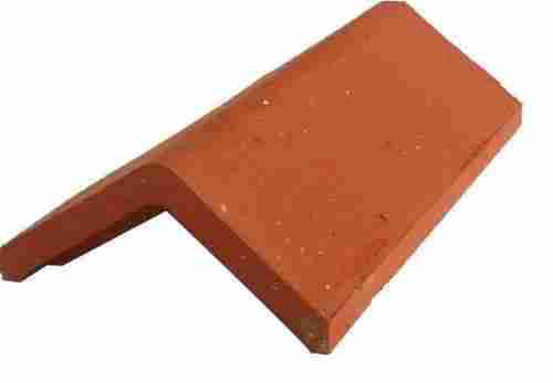 8 X 5.5 Inch And 12 Mm Thickness V Shaped Clay Roofing Ridge Tiles 
