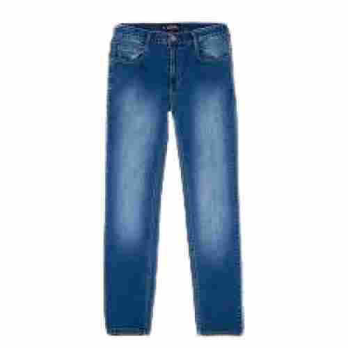 Men Plain Dyed Slim Fit Stretchable Summer Season Denim Jeans Pant