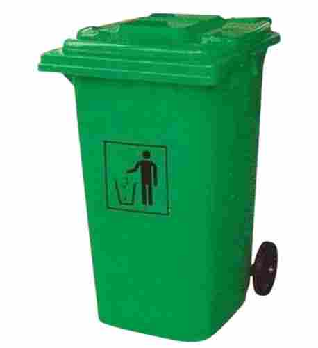 120 L Plastic Manual-Lift Wheel Garbage Dustbin with Strong Lid