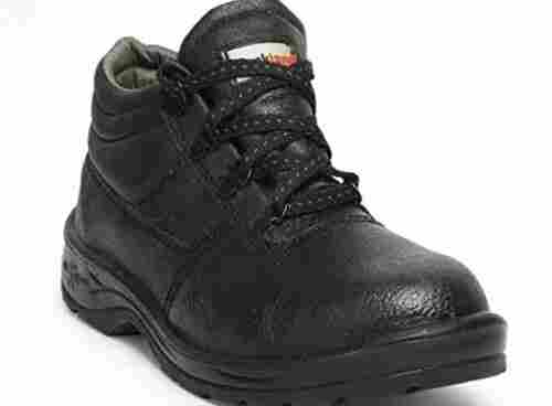 Comfortable Leather And Rubber Lace Up Industrial Safety Shoes 