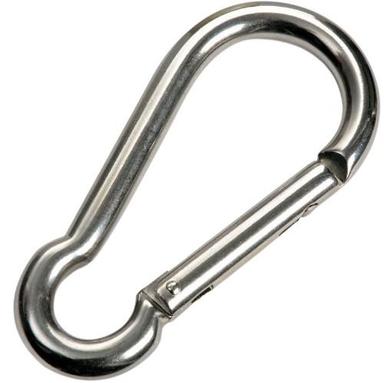 Sliver 2.5 Inches 20 Gram Round Stainless Steel Carabiner Hook