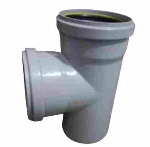 75 MM Diameter 6 MM Thick Socket Joint PVC Tee For Plumbing