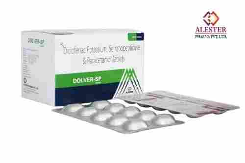 Diclofenac Potassium Serratiopeptidase Paracetamol Tablet