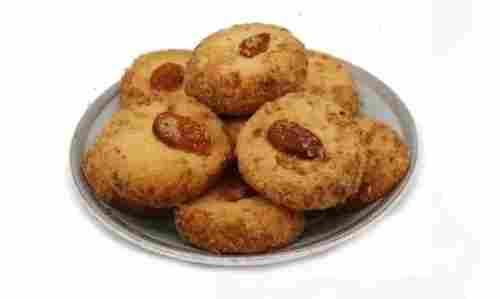 3% Fat Content Gluten Free Round Crispy Badam Pista Cookies 