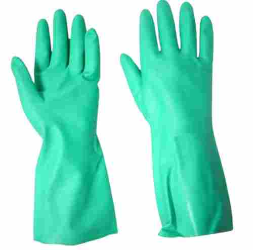Full Finger Water Resistant Long Cuff Plain Nitrile Gloves