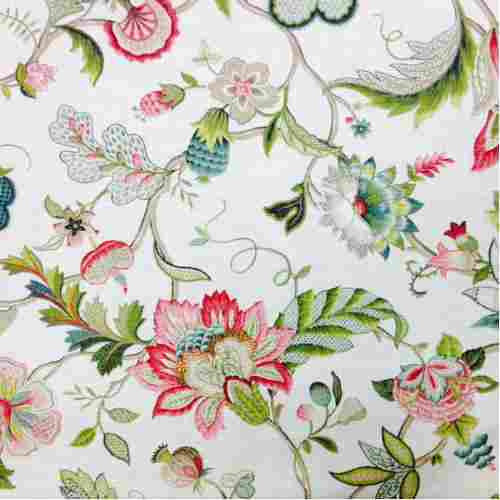 Machine Made Floral Printed Cotton Fabrics For Making Garments
