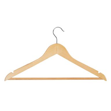 Brown 17 Inches Light Weight Display Wooden Garment Hanger