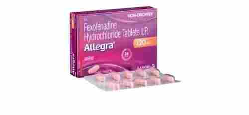 120 Mg Fexofenadine Hydrochloride Anti Allergic Tablets
