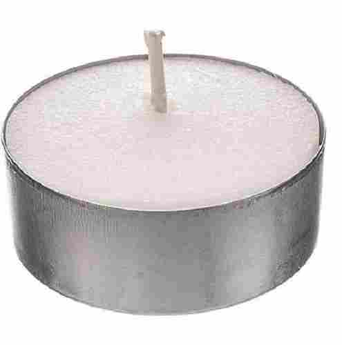 Round White Wax Unscented Tea Light Candle