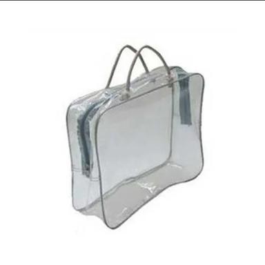 Shock Resistance 18X15X4 Inch Transparent Plain Style Pvc Zipper Bag