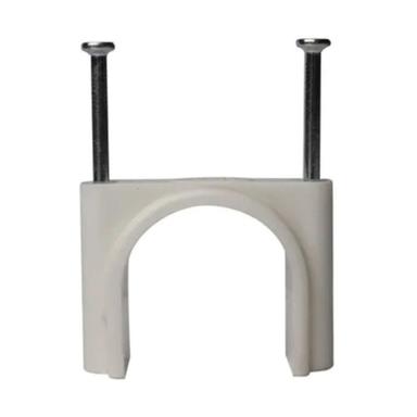 White 20 Grams U-Shaped Iron Upvc Pipe Clamp For Plumbing And Home Pipe Fitting