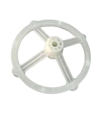 White 4 Inches Anti Corrosive Round Washing Machine Plastic Pulleys
