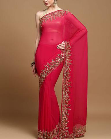 Bollywood Style Lightweight Plain Net Ladies Designer Party Wear Sarees