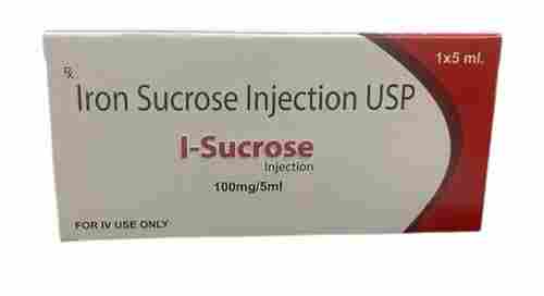 100mg/5ML Iron Sucrose Injection For IV Use Only, 1x5ml Pack